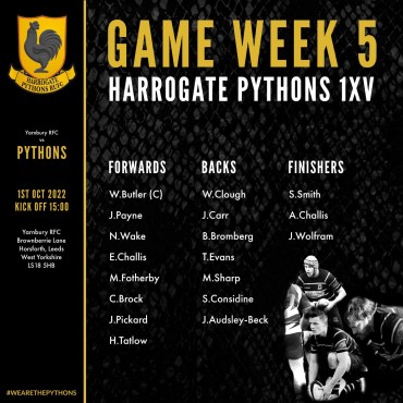 Harrogate Pythons Rugby Union Football Club